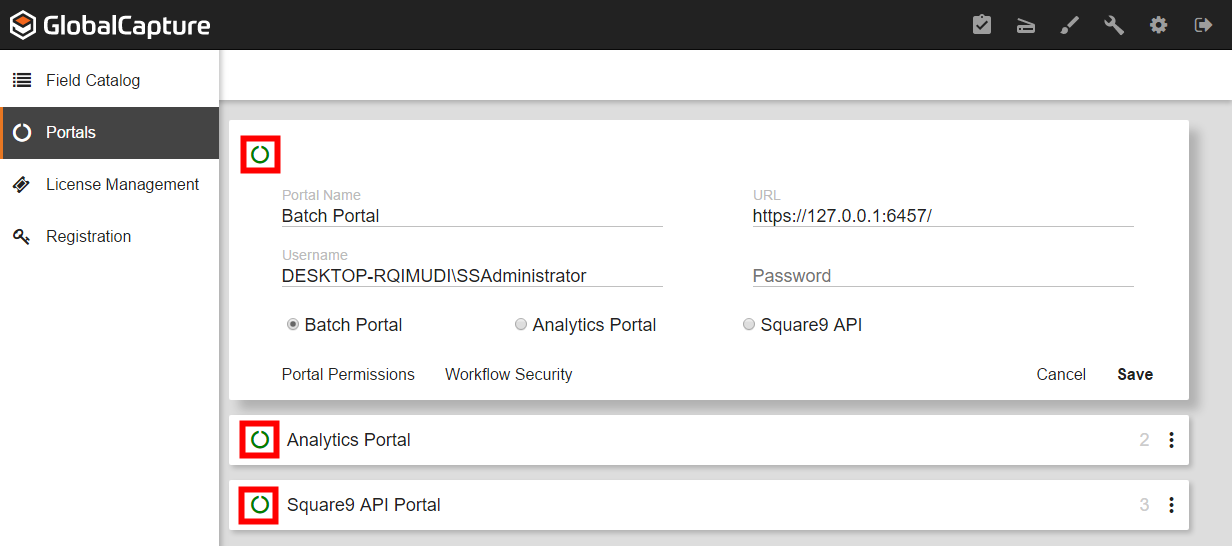 Configure Portal Settings