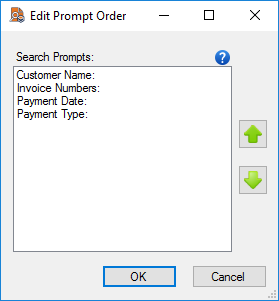 Edit Prompt Order for an Image XChange Search