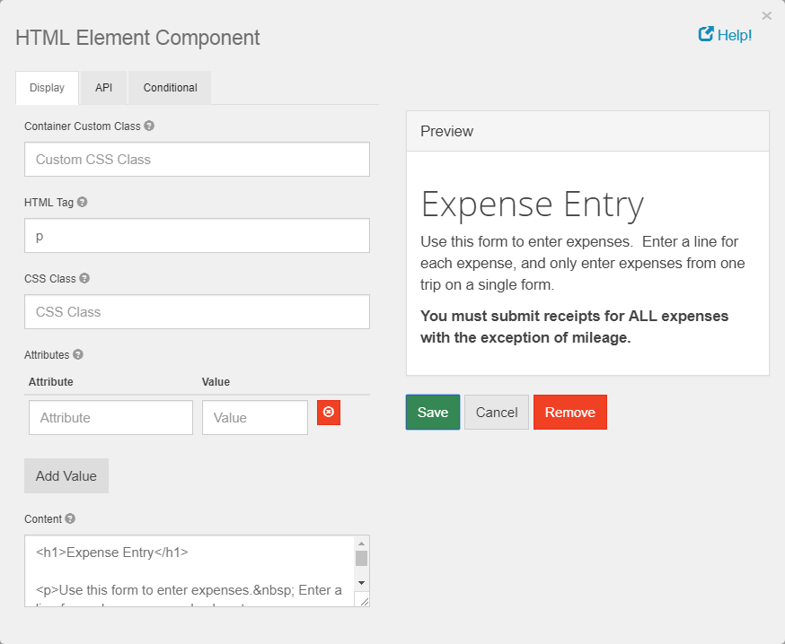 HTML Element