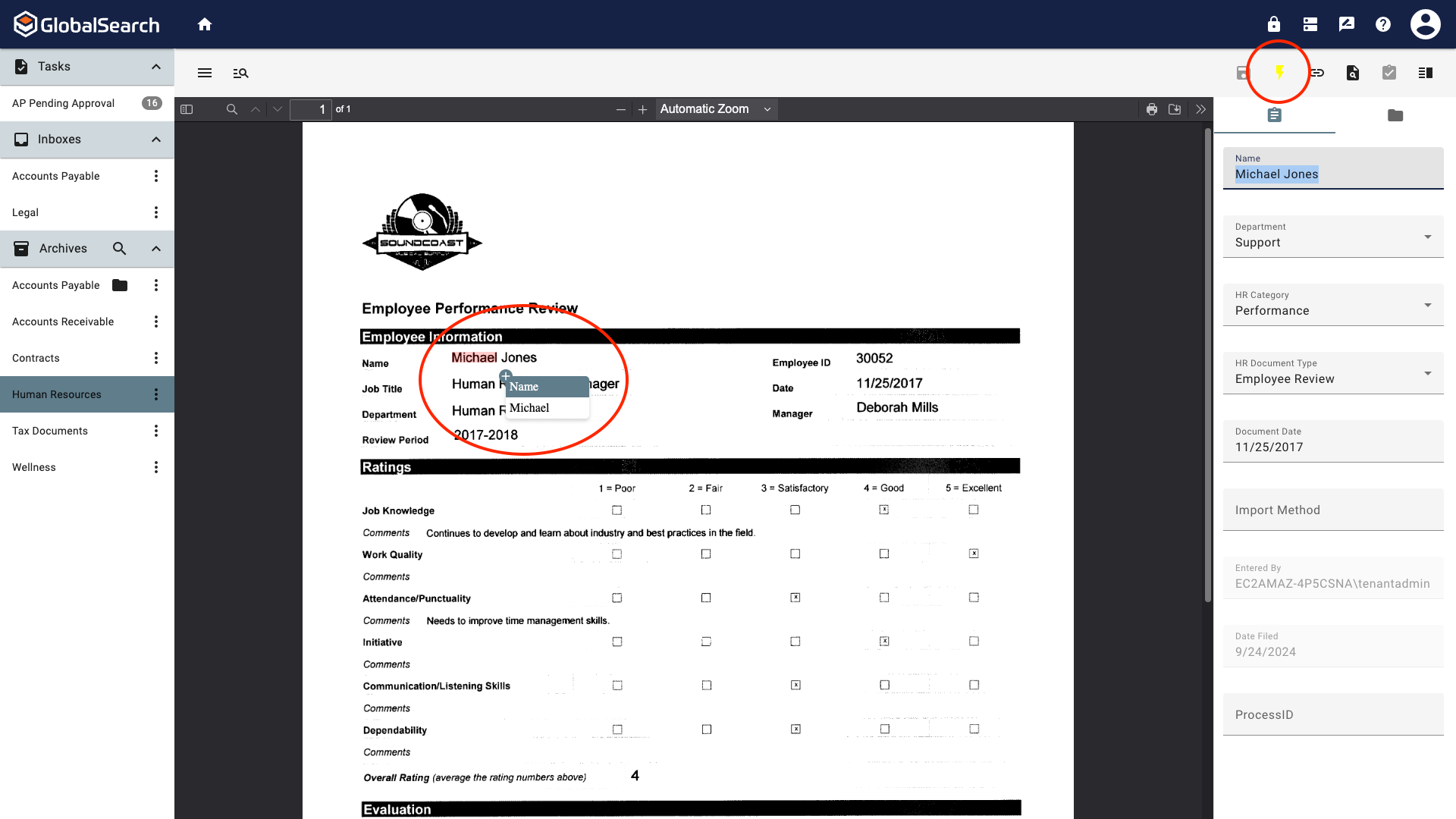 Keyfree is yellow after OCR is clicked. Ocr layer is now being used.