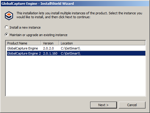 GlobalCapture Engine installer.