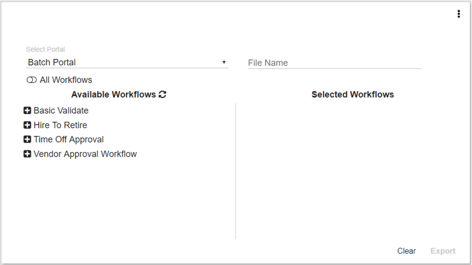 Export a Workflow
