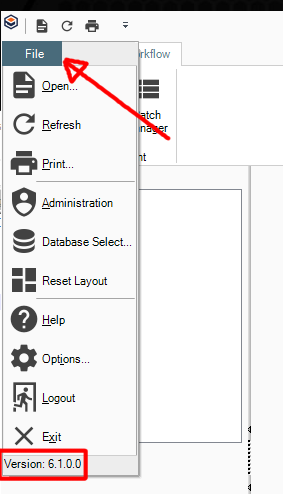 Determine Software Version